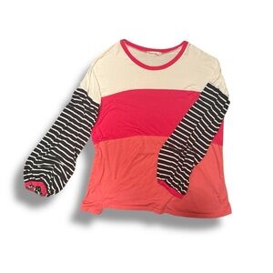 Colorblock Long Sleeve Top